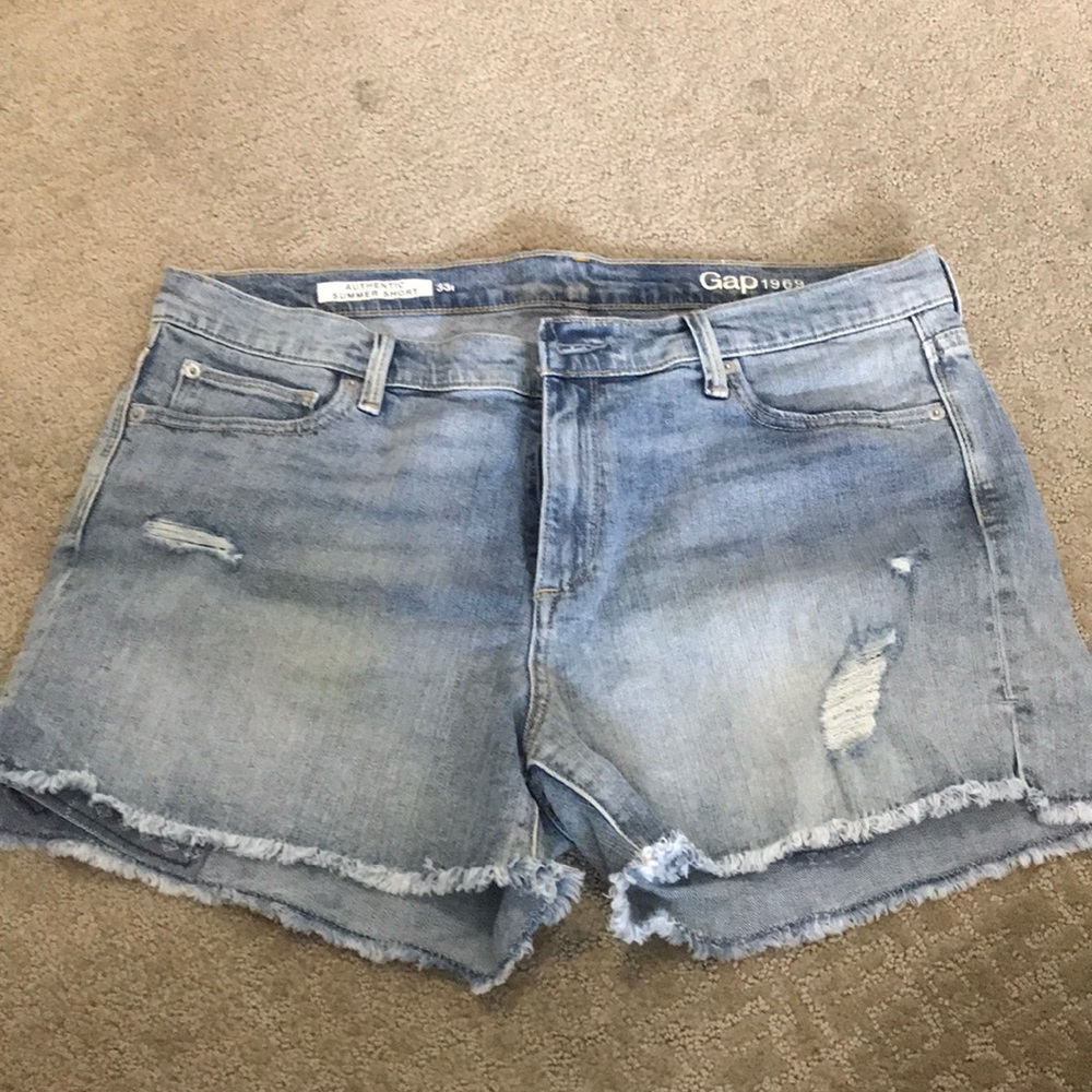 Gap Distressed Jean Shorts - Size 33T